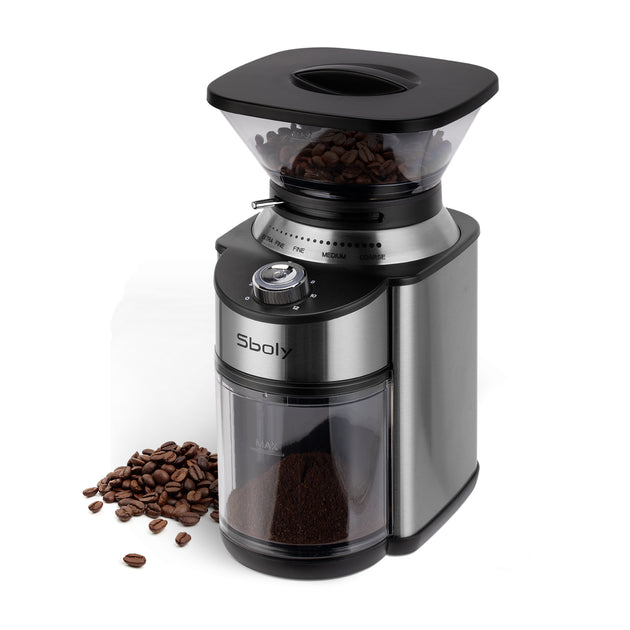 Conical Burr Coffee Grinder Stainless Steel Adjustable Burr Mill
