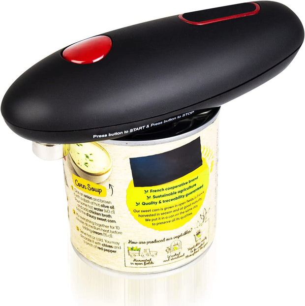 Sboly Electric Can Opener - Open Your Cans with A Simple Push of Button, Food-Safe and Battery Operated Hands Free Can Opener