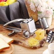 Sboly Rotary Cheese Grater - Cheese Cutter Slicer with 4 Stainless Drum for Grating Hard Cheese Chocolate Nuts Kitchen Tool
