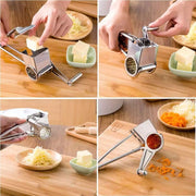 Sboly Rotary Cheese Grater - Cheese Cutter Slicer with 3 Stainless Drum for Grating Hard Cheese Chocolate Nuts Kitchen Tool