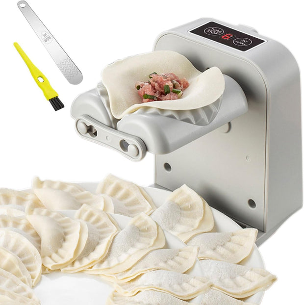 Sboly Dumpling Maker Machine, Automatic Electric Dumpling Maker, Adjustable & Easy to Operate Home Dumpling Press, with Spoon and Brush, Fast Dumpling Maker For Kitchen Pastry Making
