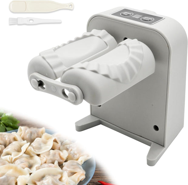Sboly Dumpling Maker Machine, Automatic Electric Dumpling Maker, Adjustable & Easy to Operate Home Dumpling Press, with Spoon and Brush, Fast Dumpling Maker For Kitchen Pastry Making