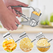 Sboly Rotary Cheese Grater - Cheese Cutter Slicer with 3 Stainless Drum for Grating Hard Cheese Chocolate Nuts Kitchen Tool