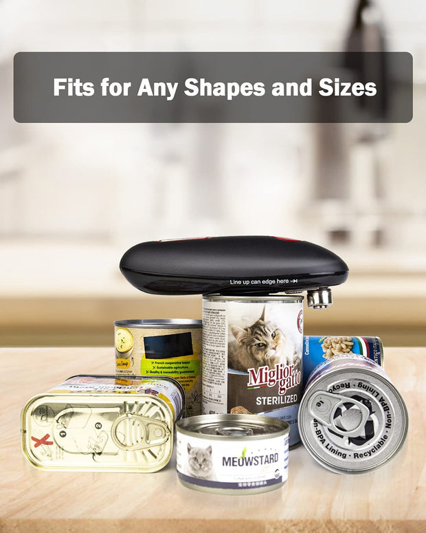 Sboly Electric Can Opener - Open Your Cans with A Simple Push of Button, Food-Safe and Battery Operated Hands Free Can Opener