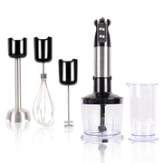 Sboly Hand Blender, 5-in-1 Multiduty Immersion Blender, 12 Speed Stick Blender for Smoothies, Baby Food, Sauces or Juice, Black