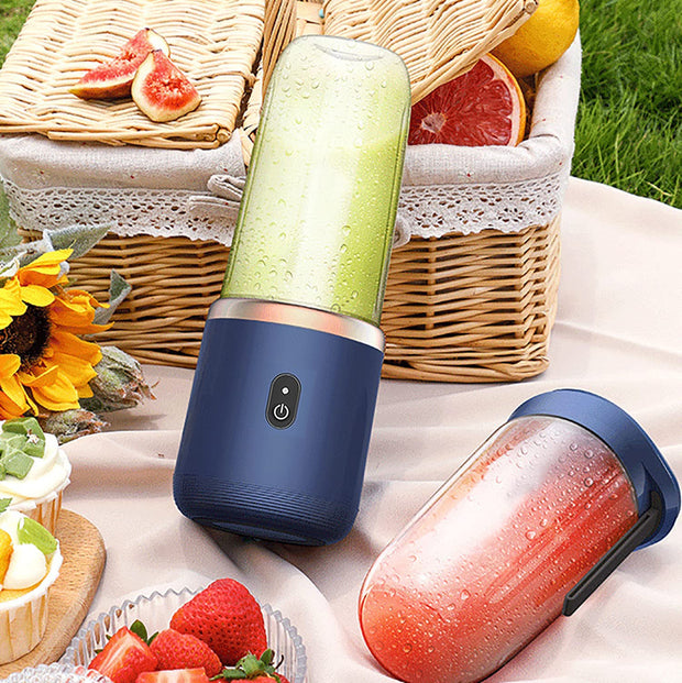 Sboly Portable Blender, USB Rechargeable Personal Blender for Shakes and Smoothies, Electric Fruit Veggie Juicer for Traveling, Office, Blue