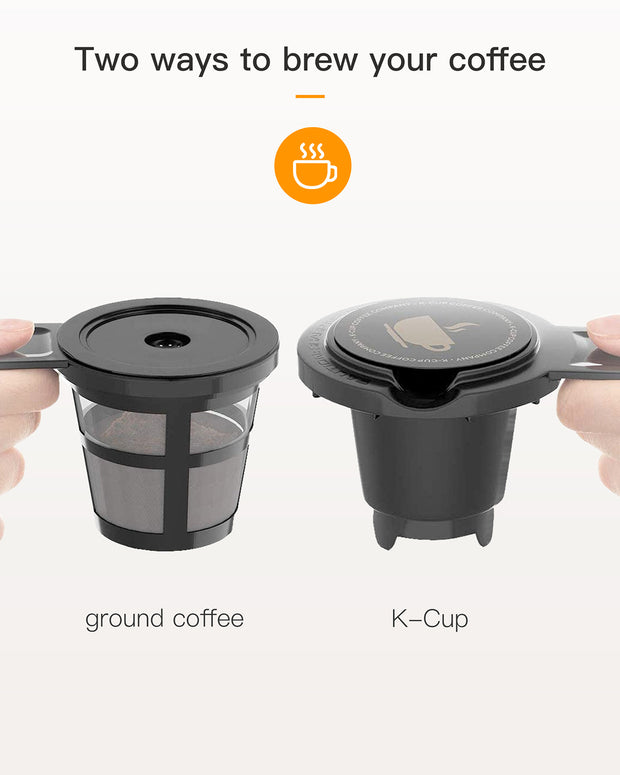 Single Serve Coffee Maker Brewer for K-Cup Pod Ground Coffee Thermal Drip Instant Coffee Machine with Self Cleaning Brew Strength Control 00192802855107