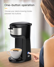Single Serve Coffee Maker Brewer for K-Cup Pod Ground Coffee Thermal Drip Instant Coffee Machine with Self Cleaning Brew Strength Control 00192802855107