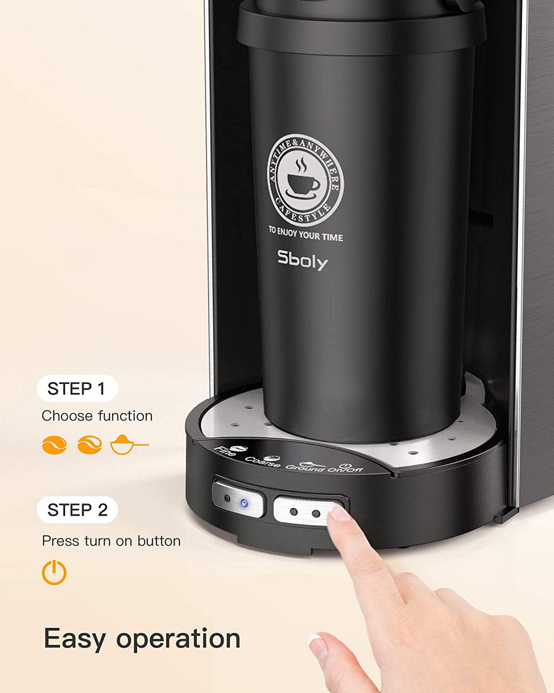 3000 Grind and Brew 2 In 1 Automatic Coffee Machine Sboly