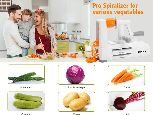 B345 7 Blades in 1 Vegetable Spiralizer