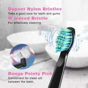 2 Sboly 508 Sonic Electric Toothbrushes, Black And Pink