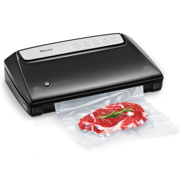 Automatic Vacuum Sealer Professional Machine 4 Setting LED Indicator Lights with Cutter Rolls Bags for Mason Jar and Sous Vide
