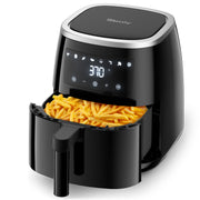 8-in-1 Air Fryer, Max XL 6 QT Airfryer with Touch-screen Panel and Temperature Control Nonstick Grill and Frying Basket for Roast, Bake, Preheat