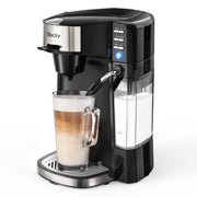 6-In-1 Coffee Machine Single Serve Coffee Tea Latte Cappuccino Maker with Dishwasher Milk Frother for K-Cup Pods Ground Coffee&nbsp;