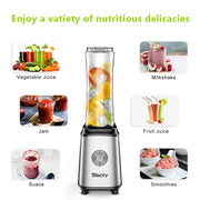 Personal Smoothie Blender Single Serve with Ice Tray for Juice Shakes and Smoothie