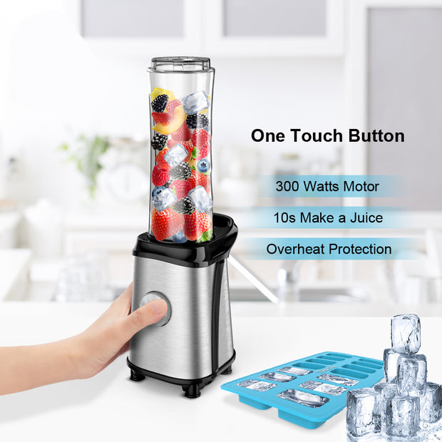 Personal Smoothie Blender Single Serve with Ice Tray for Juice Shakes and Smoothie