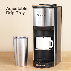 Adjustable drip tray
